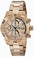Invicta Quartz Chronograph Date Rose Gold Tone Stainless Steel Watch # 17752 (Men Watch)