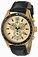 Invicta Specialty Quartz Chronograph Date Black Leather Watch # 17770 (Men Watch)