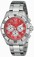 Invicta Red Dial Stainless Steel Watch #17938 (Men Watch)