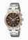 Invicta Brown Dial Stainless Steel Band Watch #18046 (Men Watch)
