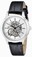 Invicta Specialty Mechanical Hand Wind Skeleton Dial Black Leather Watch # 18118 (Women Watch)