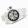 Invicta Quartz Chronograph Day Date Ceramic Case White Polyurethane Watch #1819 (Women Watch)