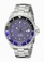 Invicta Purple Dial Stainless Steel Watch #18261 (Men Watch)