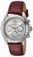 Invicta Speedway Quartz Chronograph Date Leather Watch # 18385 (Women Watch)