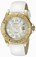 Invicta Angel Quartz Roman Numerals Dial Date White Leather Watch # 18415 (Women Watch)
