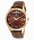 Invicta Vintage Quartz Day Date Brown Leather Watch # 18471 (Women Watch)