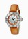 Invicta Pro Diver Quartz Mother of Pearl Dial Orange Leather Watch # 18491 (Women Watch)