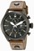 Invicta I Force Quartz Analog Brown Leather Watch # 18502 (Men Watch)