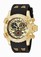 Invicta Gold Dial Stainless Steel Band Watch #18859 (Men Watch)