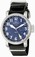 Invicta Quartz GMT Date Black Leather Watch # 18887 (Men Watch)