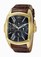 Invicta Lupah Quartz Chronograph Day Date Brown Leather Watch # 18900 (Men Watch)
