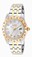 Invicta Silver Dial Fixed 18kt Gold-plated With Pink Crystals Band Watch #18984 (Men Watch)