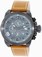 Invicta Grey Dial Leather Watch #18993 (Men Watch)