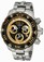 Invicta Black Dial Stainless Steel Band Watch #19014 (Men Watch)