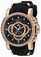 Invicta S1 Rally Quartz Chronograph Date Black Silicone Watch # 19332 (Men Watch)