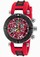 Invicta Subaqua Quartz Chronograph Date Red Polyurethane Watch # 19589 (Men Watch)