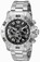 Invicta Black Dial Chronograph Watch #19696 (Men Watch)