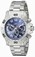 Invicta Blue Dial Stainless Steel Band Watch #19697 (Men Watch)