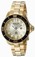 Invicta Gold Dial Stainless Steel Band Watch #19823 (Women Watch)