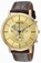 Invicta Quartz Chronograph Brown Leather Watch # 19863 (Men Watch)