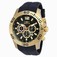 Invicta Black Dial Gold-plated Band Watch #20300 (Men Watch)