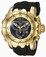 Invicta Black And Gold Quartz Watch #20401 (Men Watch)