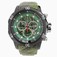 Invicta Green And Black Snake Skin Pattern Quartz Watch #20410 (Men Watch)