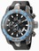 Invicta Quartz Chronograph Date Titanium Case Black Silicone Watch # 20465 (Men Watch)