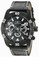 Invicta Pro Diver Black Dial Day Date Black Leather Watch # 21474 (Men Watch)