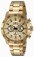 Invicta Gold Dial Stainless Steel Band Watch #21505 (Men Watch)