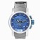 Invicta S1 Rally Blue Dial Chronograph Date Grey Silicone Watch # 21626 (Men Watch)