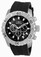 Invicta Pro Diver Black Dial Chronograph Date Black Polyurethane Watch # 21825 (Men Watch)