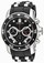 Invicta Pro Diver Quartz Chronograph Date Black Silicone Watch # 21927 (Men Watch)