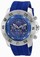 Invicta Pro Diver Quartz Chronograph Date Blue Silicone Watch # 21961 (Men Watch)