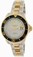 Invicta Platinum Dial Uni-directional Rotating Yellow Gold-plated With A Band Watch #22032 (Women Watch)