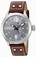 Invicta I Force Quartz Grey Dial Day Date Brown Leather Watch # 22182 (Men Watch)