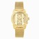 Invicta Gold Dial Fixed Yellow Gold-plated Set With Zirconia Crystal Band Watch #22190 (Men Watch)