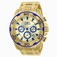 Invicta Gold Dial Uni-directional Band Watch #22320 (Men Watch)