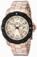Invicta Rose Gold Dial Stainless Steel Band Watch #22409 (Men Watch)