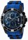 Invicta Pro Diver Quartz Chronograph Date Blue Polyurethane Watch # 22432 (Men Watch)