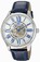 Invicta Vintage Automatic Skeleton Dial Blue Leather Watch # 22567 (Men Watch)
