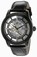 Invicta Vintage Automatic Skeleton Dial Black Leather Watch # 22572 (Men Watch)