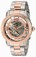 Invicta Rose Gold Dial Stainless Steel Plated Watch #22584 (Men Watch)