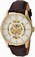 Invicta Object D Art Automayic White Dial Brown Leather Watch # 22595 (Men Watch)
