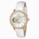 Invicta Object D Art Automatic Mother of Pearl Dial Crystal Bezel White Leather Watch # 22622 (Women Watch)