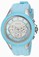 Invicta Angel Quartz Analog Day Date Light Blue Silicone Watch # 22675 (Women Watch)