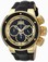 Invicta Reserve Quartz Chronograph Date Black Leather Watch # 22943 (Men Watch)
