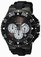 Invicta Exursion Quartz Chronograph Date Black Silicone Watch # 23041 (Men Watch)