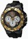 Invicta Black Dial Chronograph Date Black Silicone Watch # 23047 (Men Watch)