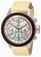 Invicta S1 rally Quartz Chronograph Date Beige Leather Watch # 23063 (Men Watch)